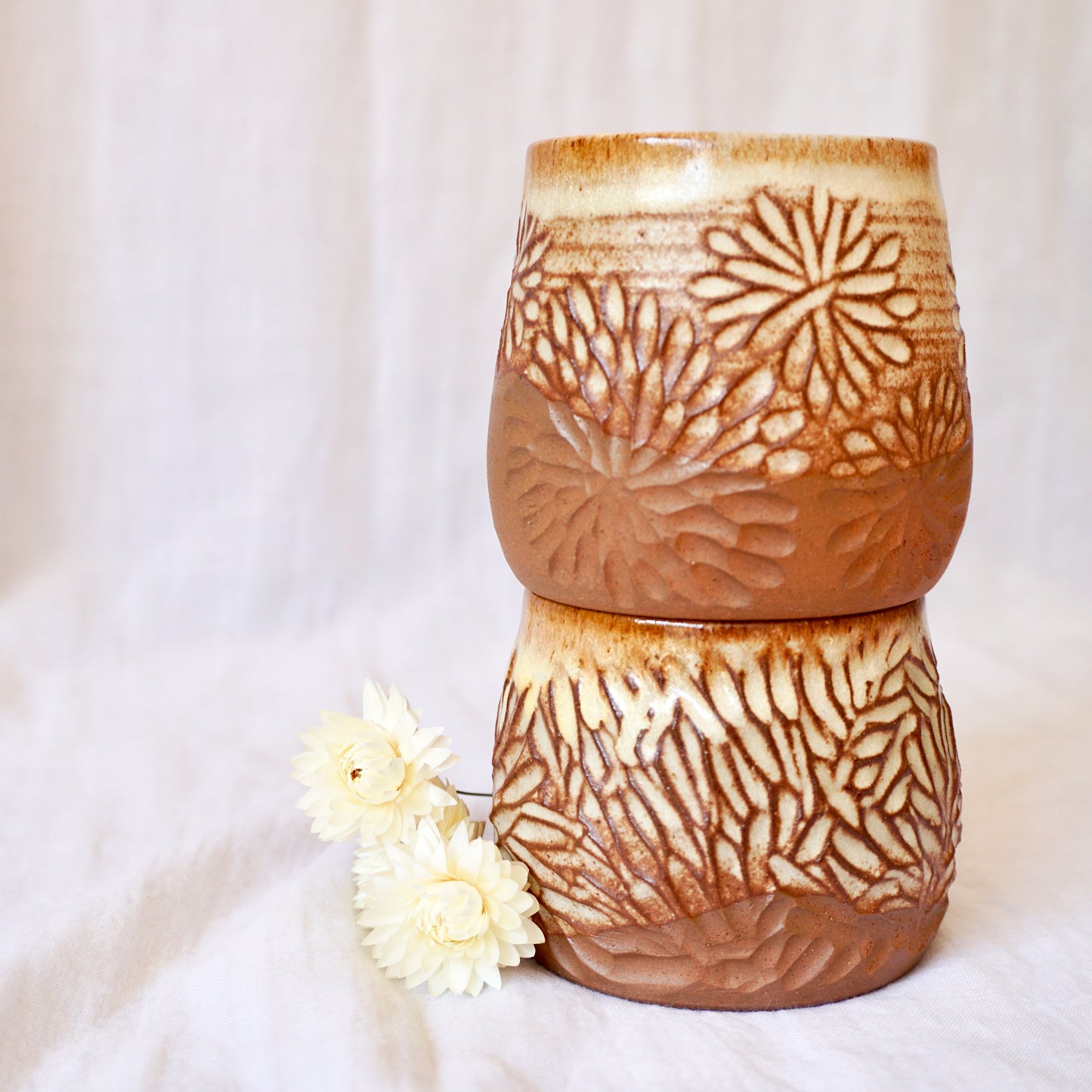 Carved Cup - made to order - The Unusual Pear