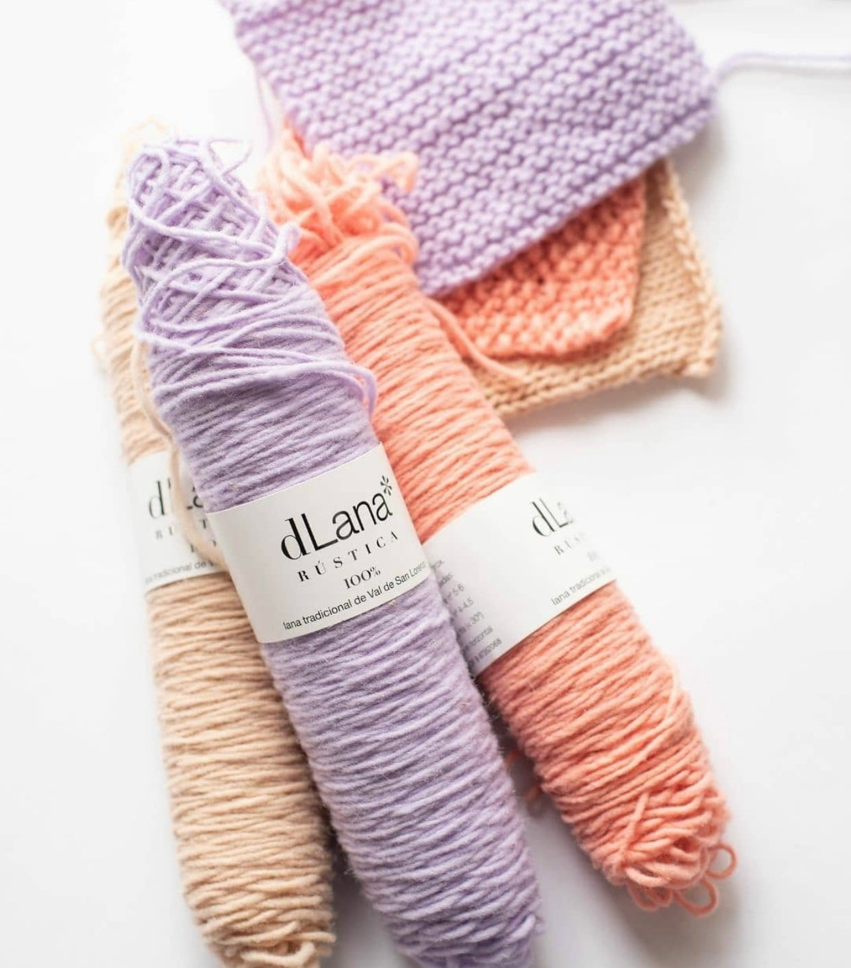 dLana Rustic Wool Yarn - Pastels - The Unusual Pear