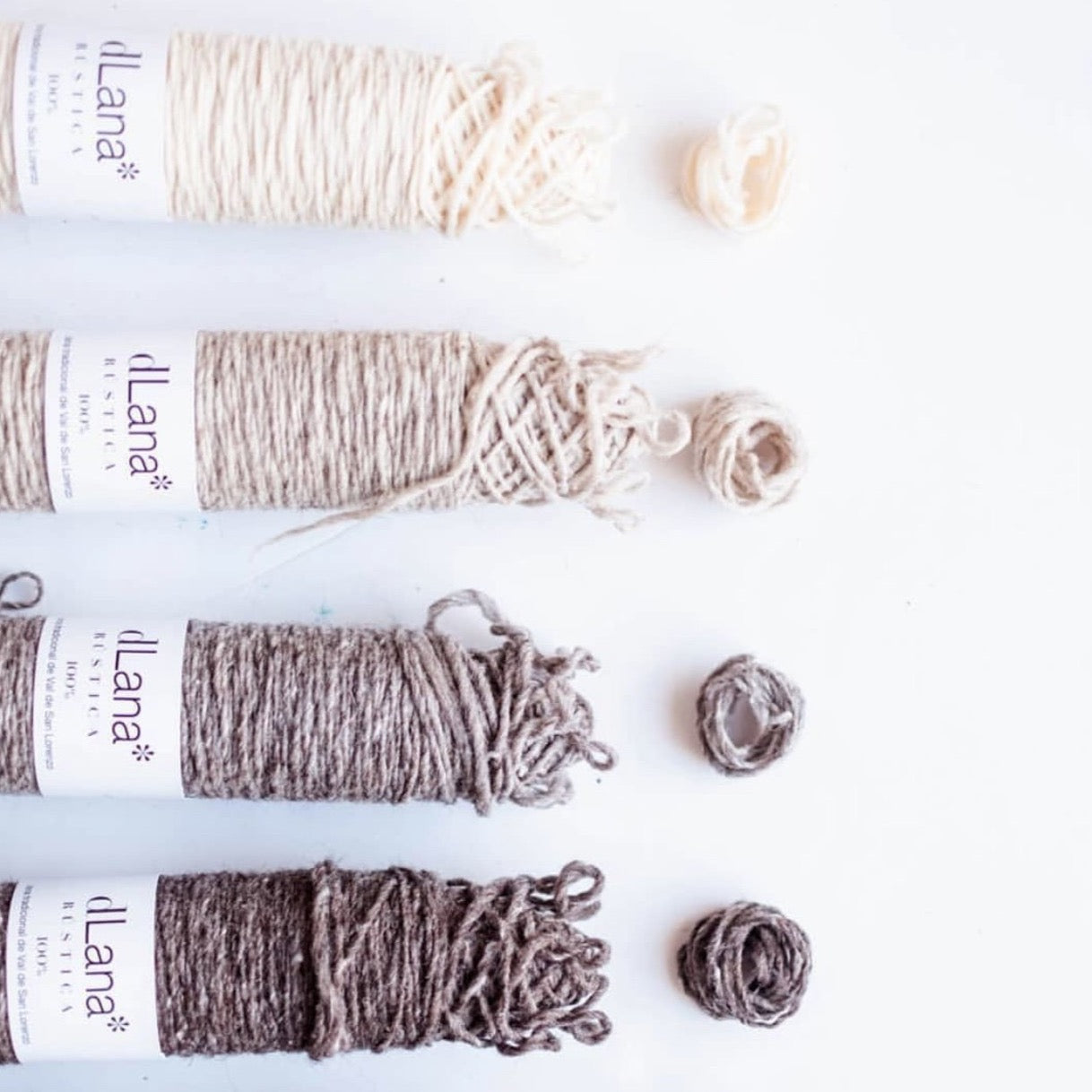 dLana Rustic Wool Yarn - Naturals - The Unusual Pear