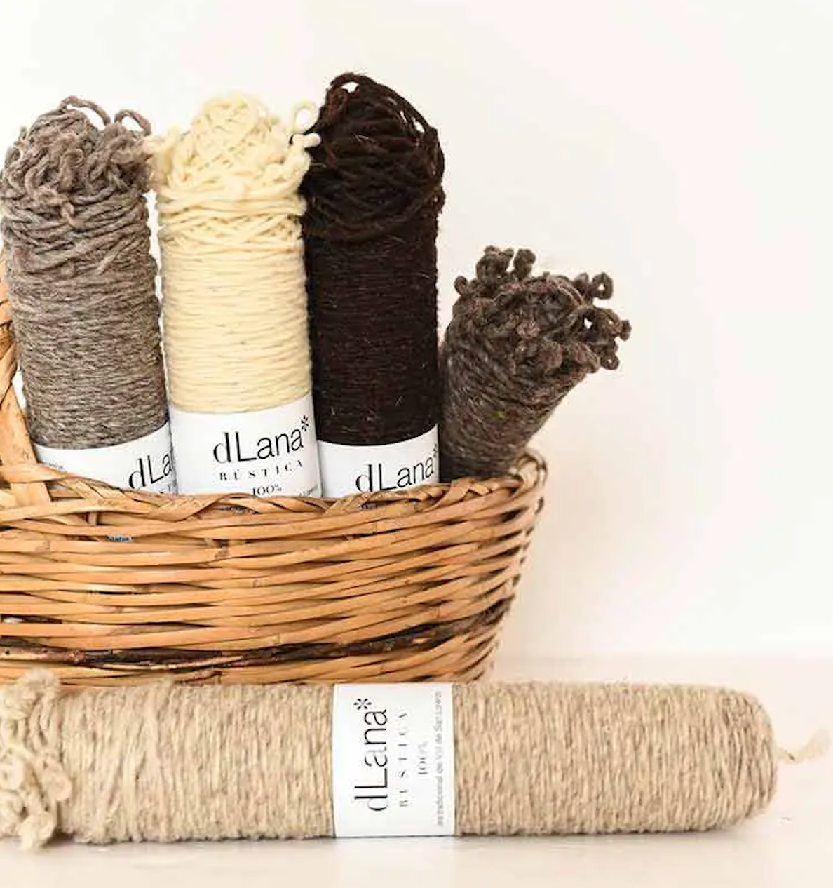 dLana Rustic Wool Yarn - Naturals - The Unusual Pear